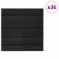 Preview: Teppichfliese Gestreift Hellgrau 50 x 50 cm 36 stk.