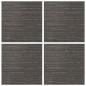 Preview: Teppichfliese Gestreift Dunkelbraun 50 x 50 cm 4 stk.