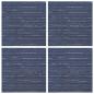 Preview: Teppichfliese Gestreift Blau 50 x 50 cm 4 stk. PP und Bitumen