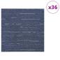 Preview: Teppichfliese Gestreift Blau 50 x 50 cm 36 stk. PP und Bitumen
