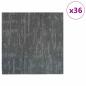 Preview: Teppichfliese Betongrau 50 x 50 cm 36 stk. PP und Bitumen