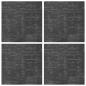 Preview: Teppichfliese Dunkelgrau 50 x 50 cm 4 stk. PP und Bitumen