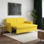 Preview: Schlafsofa Ausziehbar Helles Gelb 154 x 94,5 x 80,5 cm Stoff
