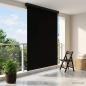 Preview: ARDEBO.de - Rollo Schwarz 60 x 250 cm Stoff und Aluminium