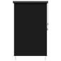 Preview: Rollo Schwarz 60 x 250 cm Stoff und Aluminium