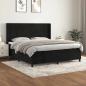 Preview: ARDEBO.de - Boxspringbett mit Matratze Schwarz 160x200 cm Samt