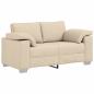 Preview: Sofa 3 pcs Creme 219 x 80 x 82 cm Leinenmischgewebe