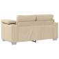 Preview: Sofa 3 pcs Creme 219 x 80 x 82 cm Leinenmischgewebe