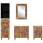 Preview: Badezimmermöbel-Set 4 stk. Natur 38 x 33 x 160 cm