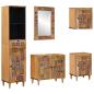 Preview: ARDEBO.de - Badezimmermöbel-Set 5 stk. Natur 38 x 33 x 160 cm