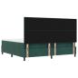 Preview: Boxspringbett mit Matratze Dunkelgrün 200 x 200 cm Samt