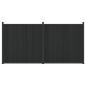 Preview: Zaunelement 2 stk. 355 x 186,5 cm WPC und Aluminium Schwarz