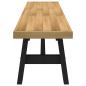 Preview: Esstischbank NOAIN 160 x 41 x 45 cm Massives Kiefernholz Natur