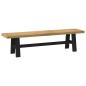 Preview: Esstischbank NOAIN 160 x 41 x 45 cm Massives Kiefernholz Natur