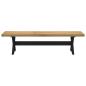 Preview: Esstischbank NOAIN 160 x 41 x 45 cm Massives Kiefernholz Natur