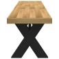 Preview: Esstischbank NOAIN 160 x 41 x 45 cm Massives Kiefernholz Natur