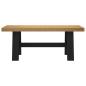 Preview: Esstischbank NOAIN 120 x 41 x 45 cm Massives Kiefernholz Natur