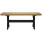 Preview: Esstischbank NOAIN 120 x 41 x 45 cm Massives Kiefernholz Natur