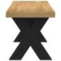 Preview: Esstischbank NOAIN 120 x 41 x 45 cm Massives Kiefernholz Natur