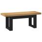 Preview: Esstischbank NOAIN 120 x 41 x 45 cm Massives Kiefernholz Natur