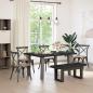 Preview: ARDEBO.de - Esstischbank NOAIN 120 x 41 x 45 cm Massives Kiefernholz