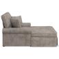Preview: Chaise Lounge mit Rock mit Kissen Sand 157 x 91 x 91 cm ARES