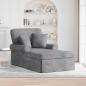 Preview: ARDEBO.de - Chaise Lounge mit Rock Hellgrau 157 x 91 x 91 cm ARES