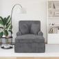 Preview: Chaise Lounge mit Rock Dunkelgrau 157 x 91 x 91 cm ARES