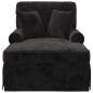 Preview: Chaise Lounge mit Rock mit Kissen Schwarz 157 x 91 x 91 cm ARES
