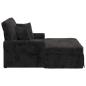 Preview: Chaise Lounge mit Rock mit Kissen Schwarz 157 x 91 x 91 cm ARES