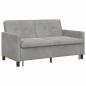 Preview: Schlafsofa Hellgrau 154 x 94,5 x 80,5 cm Stoff