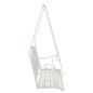 Preview: Schaukelbank Stahl 115 x 61 x 63 cm Antik Weiß