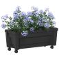Preview: Calypso Blumentopf mit Rädern PP Anthrazit