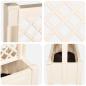 Preview: Großer Pflanzer mit Spalier Weiß 99,5 x 43 x 133,5 PP