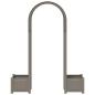 Preview: Rosenbogen mit Pflanzer Grau 168,5 x 43 x 207 cm PP