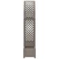 Preview: Rosenbogen mit Pflanzer Grau 168,5 x 43 x 207 cm PP