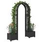 Preview: Rosenbogen mit Pflanzer Anthrazit 168,5 x 43 x 207 cm PP
