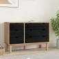 Preview: Schubladenschrank mit Speicher OTTA Schwarz 111 x 43 x 73,5 cm