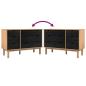 Preview: Schubladenschrank mit Speicher OTTA Schwarz 111 x 43 x 73,5 cm