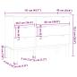 Preview: Schubladenschrank mit Speicher OTTA Schwarz 111 x 43 x 73,5 cm