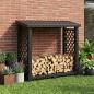 Preview: ARDEBO.de - Brennholzregal 114 x 46 x 101 cm PP Anthrazit