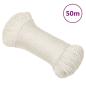 Preview: ARDEBO.de - Arbeitsseil Weiß 6 mm 50 m Polypropylen