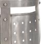 Preview: Mittelalterlicher Ritterhelm Antik Replik LARP Silbern Stahl