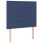 Preview: Boxspringbett mit Matratze Blau 120x200 cm Stoff