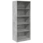 Preview: Kleiderschrank Betongrau 80x50x200 cm Holzwerkstoff