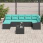 Preview: Sofa Set 8 stk. Schwarz [Synthetisch]: Poly Rattan