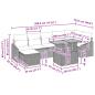 Preview: Gartensofa-set 8 pcs Schwarz und Türkis