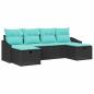 Preview: Gartensofa-set 6 stk. Poly-Rattan