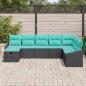 Preview: Gartensofa-set 8 stk. Poly-Rattan