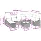 Preview: Gartensofa-set 9 pcs Poly-Rattan